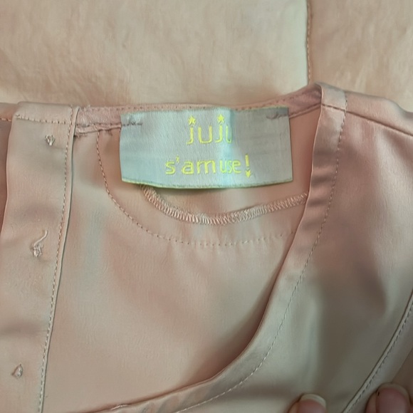 Pale pink Peter Pan satin top - Picture 2 of 4